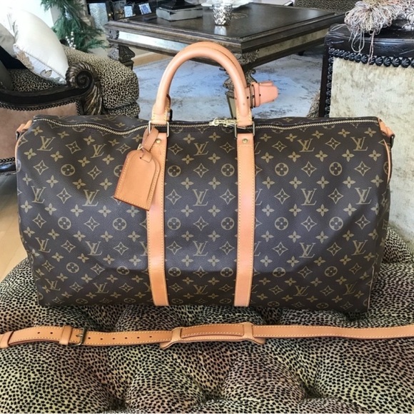 Louis Vuitton Monogram Keepall 55 BandolierTravel Bag - Picture 3 of 16